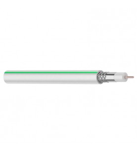 SAT 703 B, 75 Ом, Cu/(оплётка Cu 75%), PVC, цвет белый, бухта 100 м